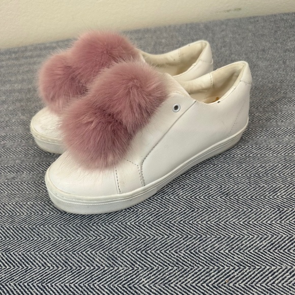 SAM EDELMAN - Leya Pom Pom Sneakers - Picture 1 of 9